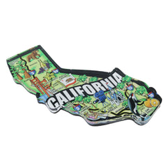 Durable acrylic magnet California keepsake 4x2-5 inches