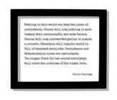 Calvin Coolidge floating quote on clear acrylic