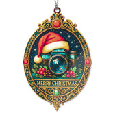 Camera Christmas Ornament on tree display