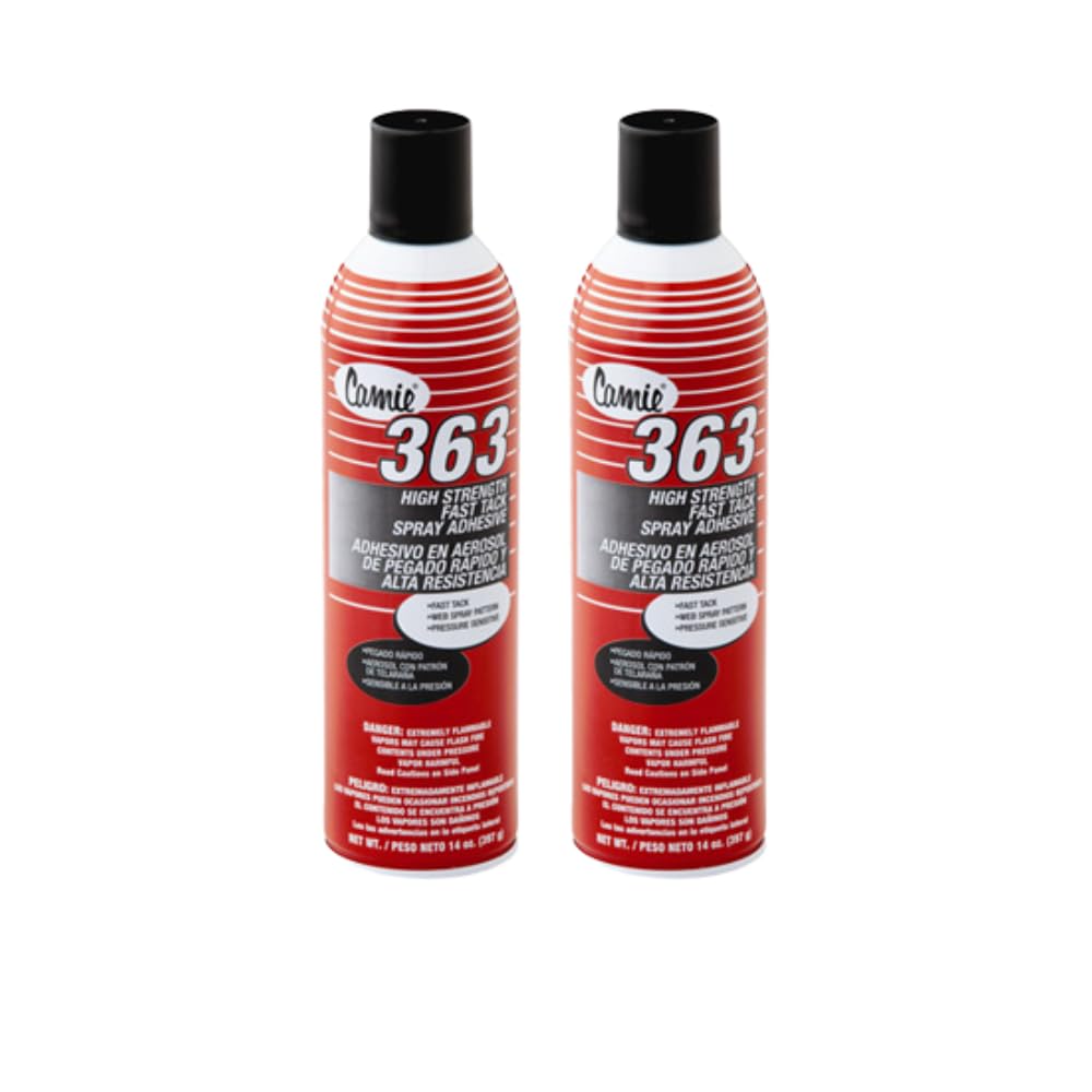Camie HIGH Strength Fast TACK Spray Adhesive 14 oz can 2 count