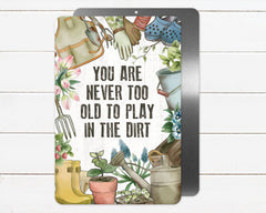 Outdoor indoor ready-to-hang aluminum sign CANARY ROAD pre-drilled holes