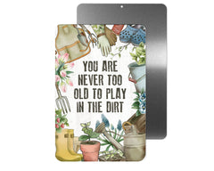 CANARY ROAD aluminum sign 8x12 dirt phrase garden decor