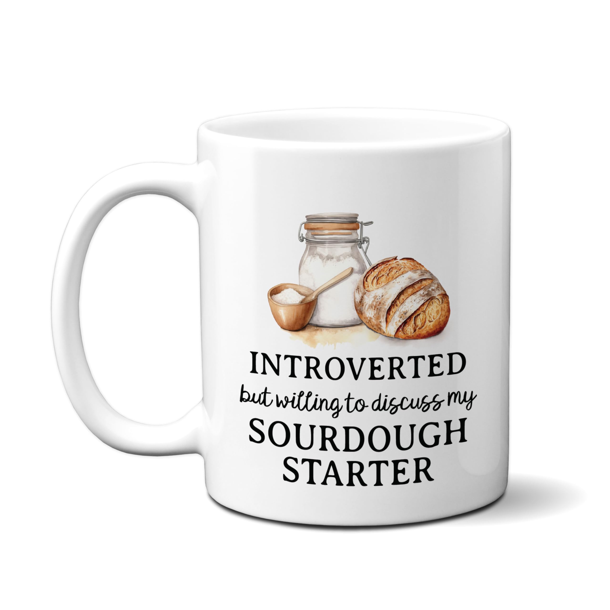 Canary Road Funny Sourdough Starter Mug front view