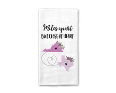 Canary Road Long Distance Kitchen Towel 16x24 waffle weave