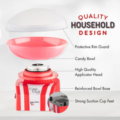 Pink vintage themed Candery cotton candy maker