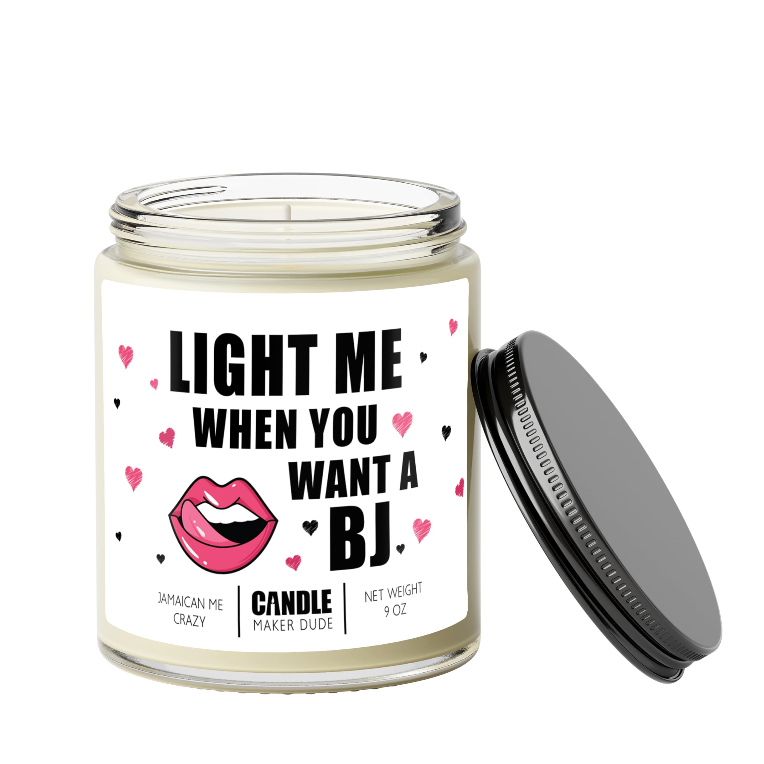 Candle Maker Dude Light Me When You Want A BJ candle 9 ounce size