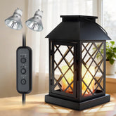 Candle Warmer Lamp with Timer metal frame with vintage lattice design