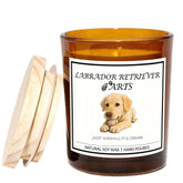 CANDLELAS Labrador Retriever Gifts for Women candle in a glass jar