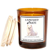 CANDLELAS Samoyed Gifts for Women soy candle in jar