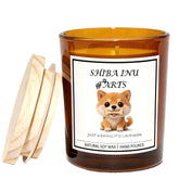 CANDLELAS Shiba Inu Gifts for Women candle in glass jar