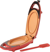 Candora red copper 5 minute chef frying pan front view