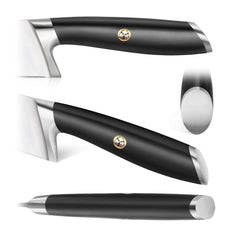 Full-tang mosaic rivet detail on Cangshan L Series bread knife