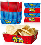 Caoekego spider snack bowls 24 pcs red and blue