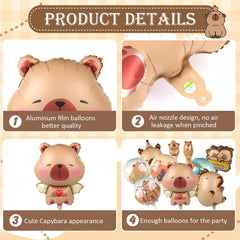 Capybara inflatable stick balloons 24 inch