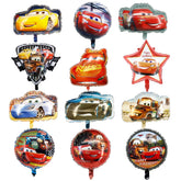 Car Foil Balloons 12 Pcs assorted shapes for car theme party