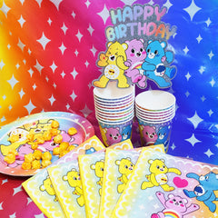 CARE BEARS 9 inch paper plates included
