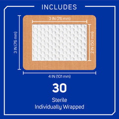 Care Science Fabric Adhesive Pad Bandages 30 count pack