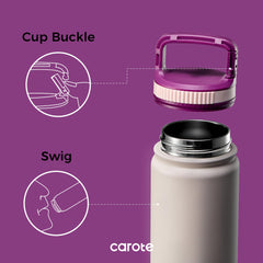 24 oz coffee cup with straw CAROTE