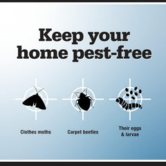 Carpet beetles protection in moth cake refill for storage