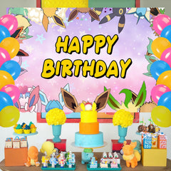 Cartoon Animation themed party decorations close up