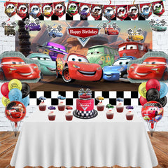 Cartoon Birthday Decorations cupcake toppers and cake topper included