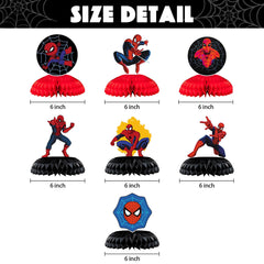 Cartoon character honeycomb table decorations for birthdays