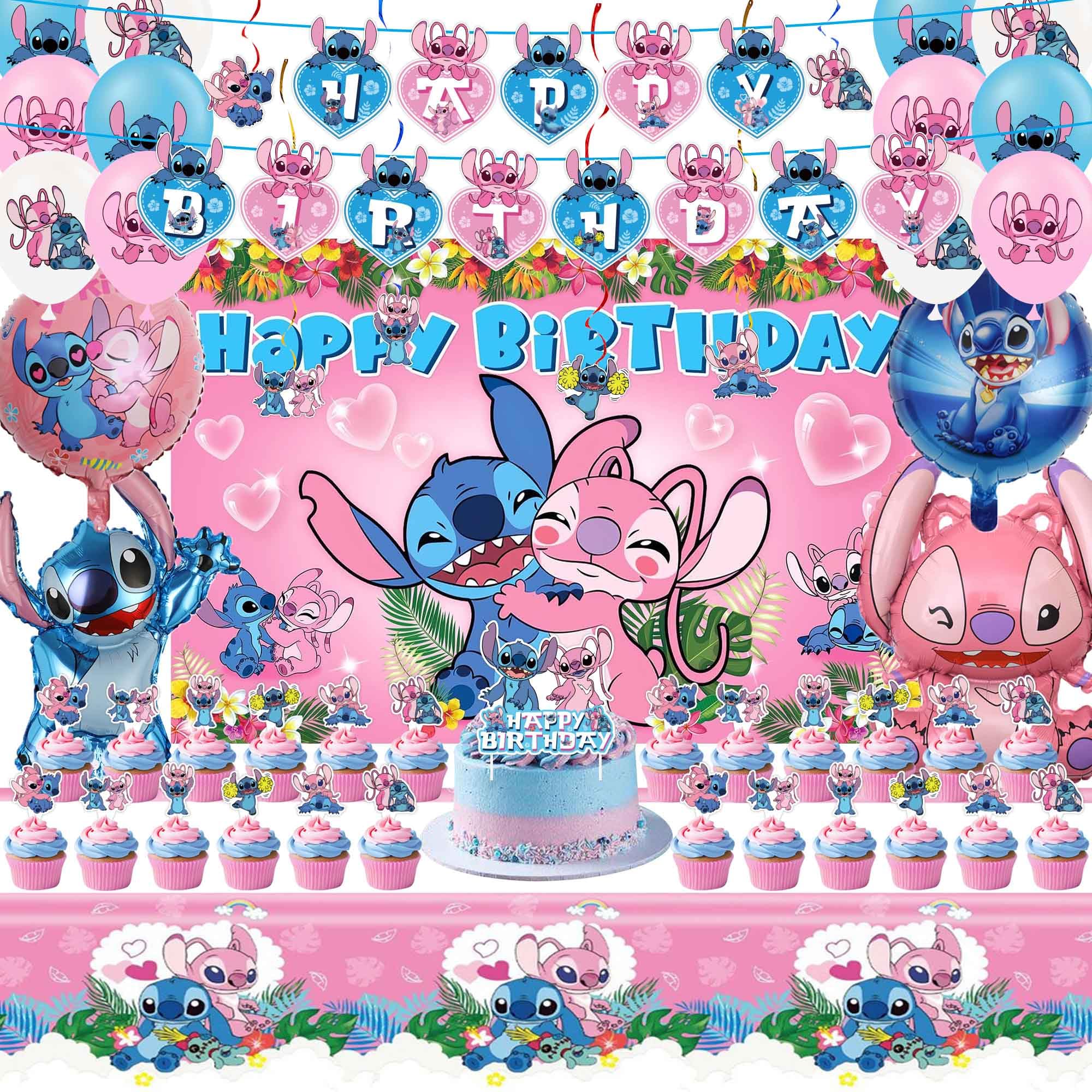Cartoon Birthday Party Supplies Decorations Set banner backdrop and toppers