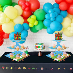Cartoon Brother themed cupcake towers packaging