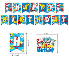 Latex balloons set from Cartoon For Dr. Seuss Party Supplies kit