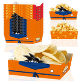 Cartoon dragon disposable paper food trays 24pcs on party table