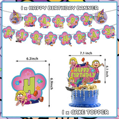 Cartoon Lizzie birthday decoration cake topper
