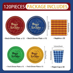 9inch dinner plates 7inch dessert plates included in set