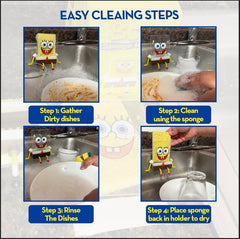 Cartoon style sponge holder for sink