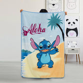 Cartoon Stitch Supey blanket for children size 55x40 inches