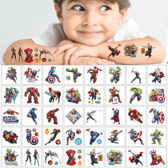 Eco-friendly non-toxic Avengers tattoos waterproof and skin safe
