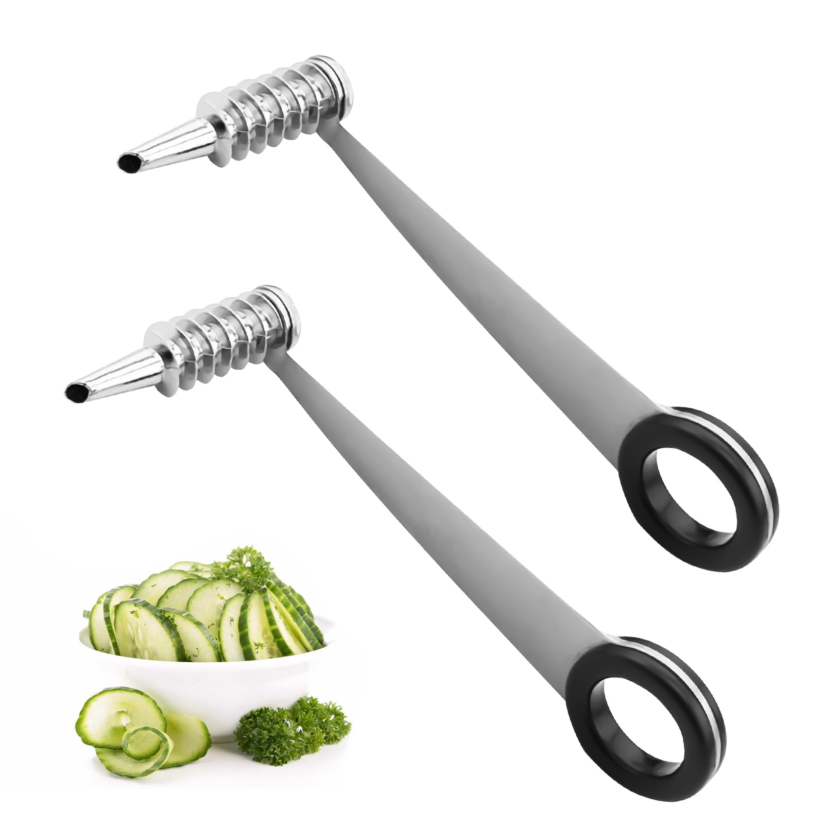 Casbomy stainless steel spiral cutter set for vegetables and fruits
