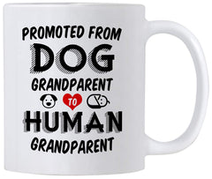 Casitika 11 Ounce Mug white ceramic pregnancy announcement for grandparents