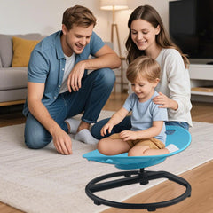 Casuenia sensory swivel chair showing safety handles and non slip base