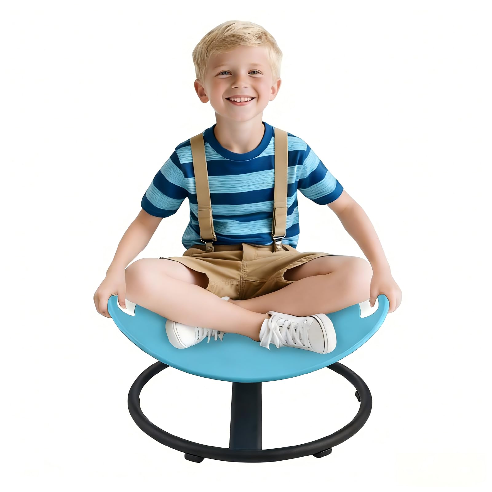 Casuenia spinning chair for autistic kids with safety handle and sturdy base