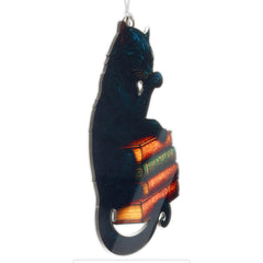 Cat lover gift ornament featuring festive design and story card