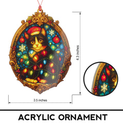 Cat lovers Christmas ornament decor