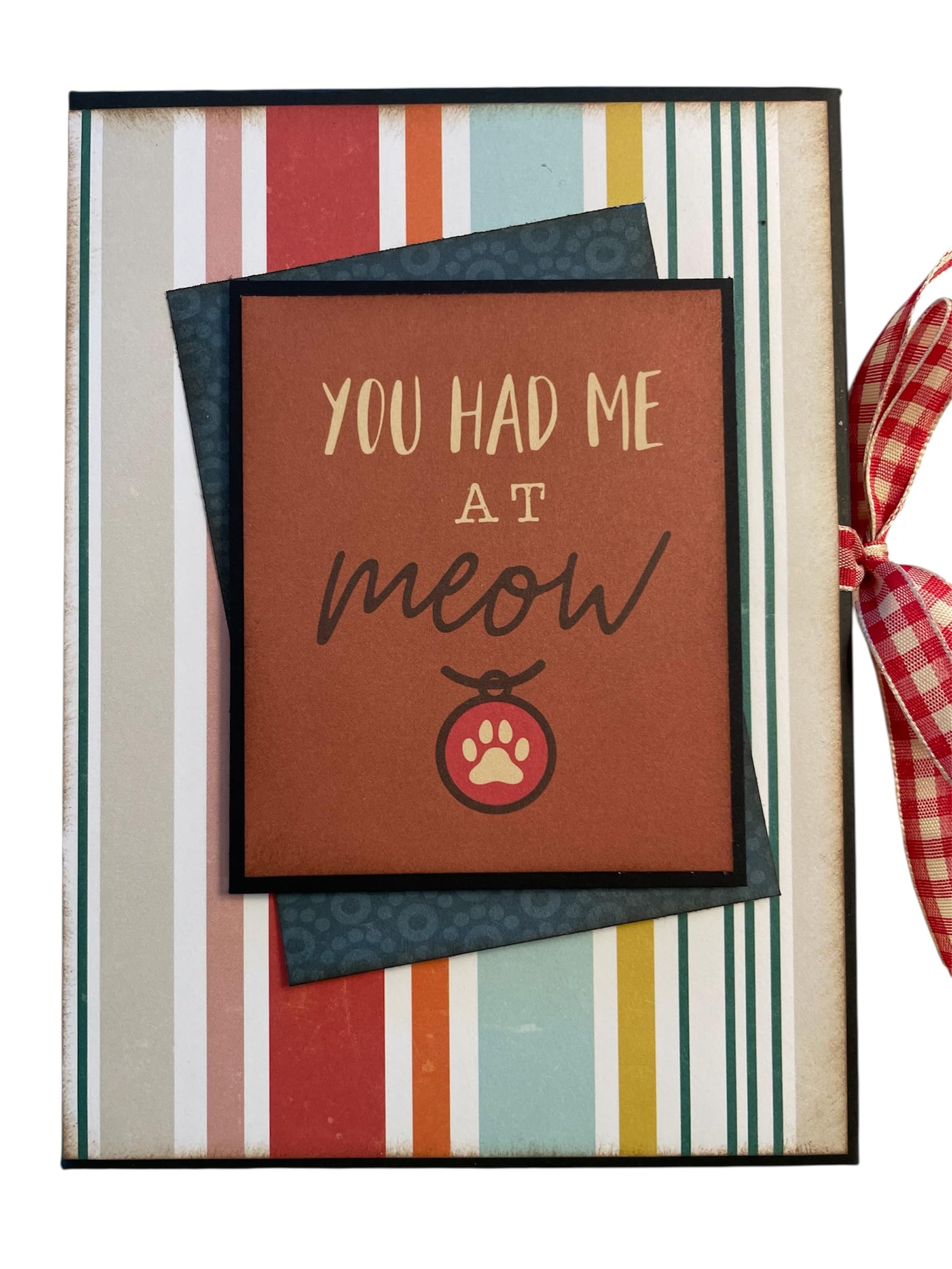 Cat Photo Book hard cover with clear 4x6 sleeves