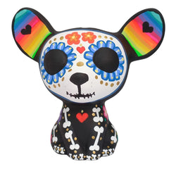 Hand painted catrina Chihuahua memorial statue lacquered
