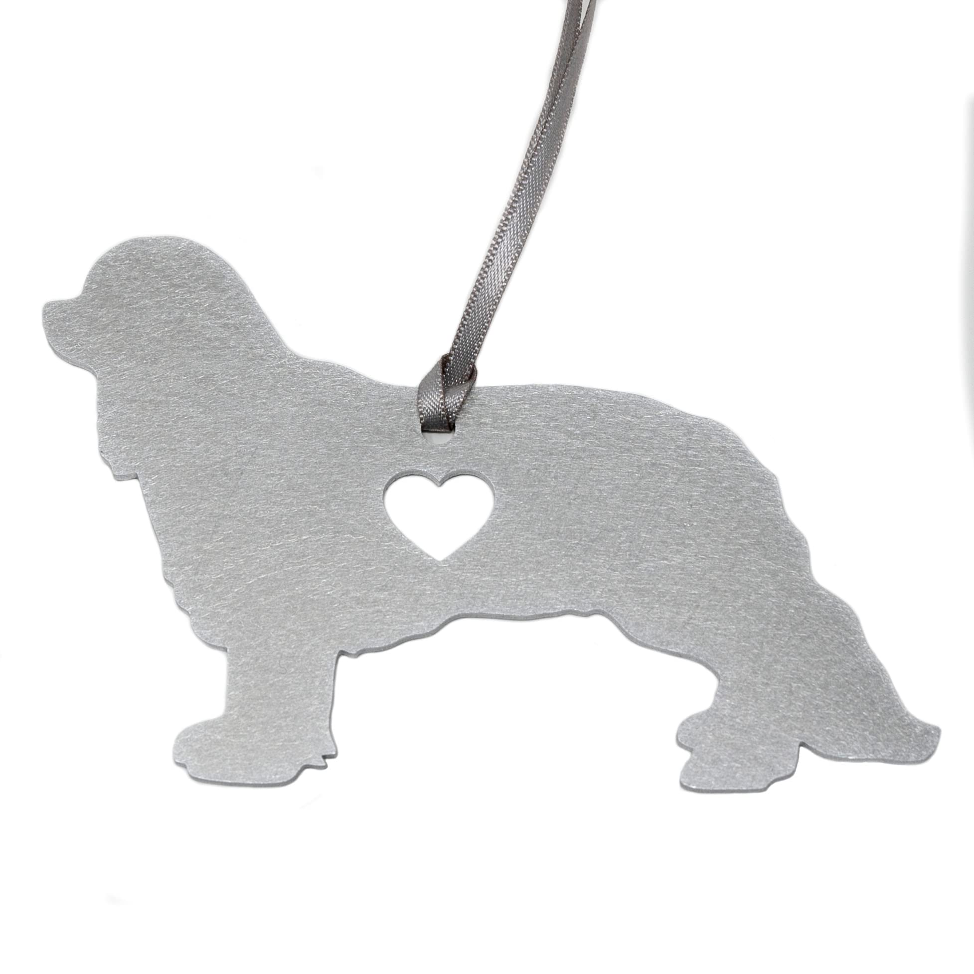 Cavalier King Charles Spaniel Gifts metal Christmas tree ornament 4 x 2.6 inches