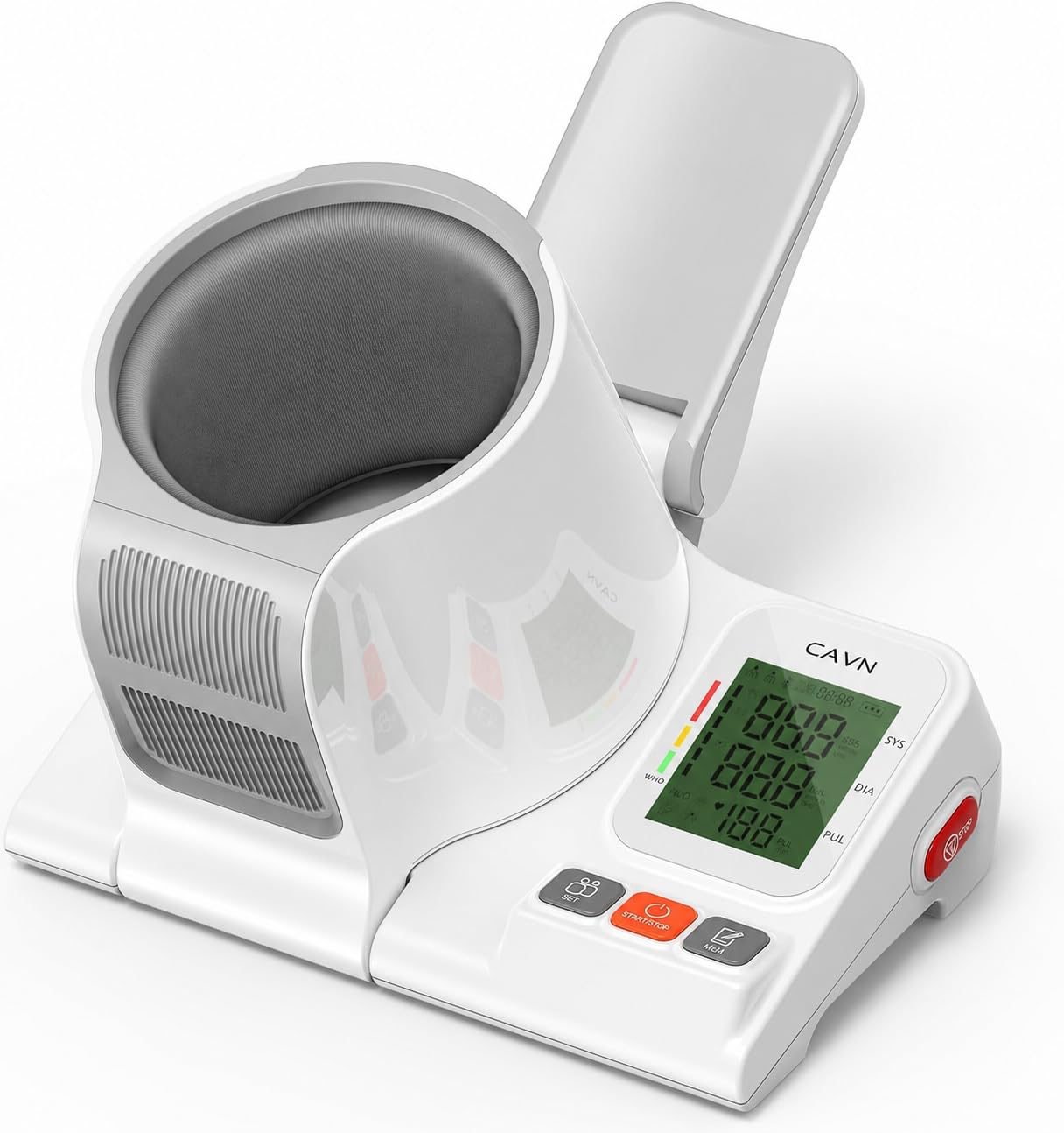 CAVN Automatic Blood Pressure Monitor barrel-type cuff for home use with 2 users and 99 memory