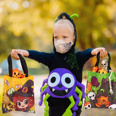 Large halloween tote bags 7.9x9.44 inch with handles