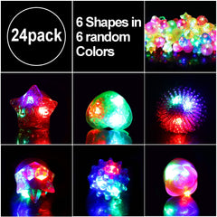 One size fits all adjustable rubber LED rings