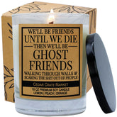 Cedar Crate Market funny candles in 10-ounce glass jar