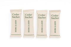 Cedar Essence Aromatic Cedar Sachet Shoe Fresheners 8x2.5 inch cotton bag