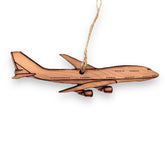 Cedar Ornament 747 Jet Airplane image 1